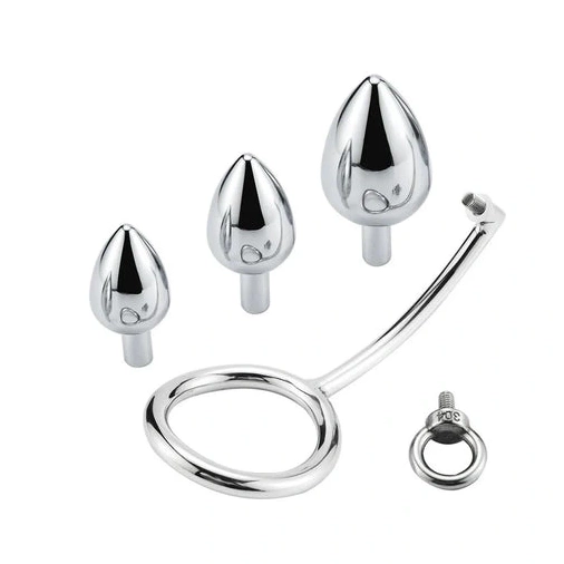 Stainless Hook 4663 DiscreetChoice Set Cock Anal with Steel Ring 0708